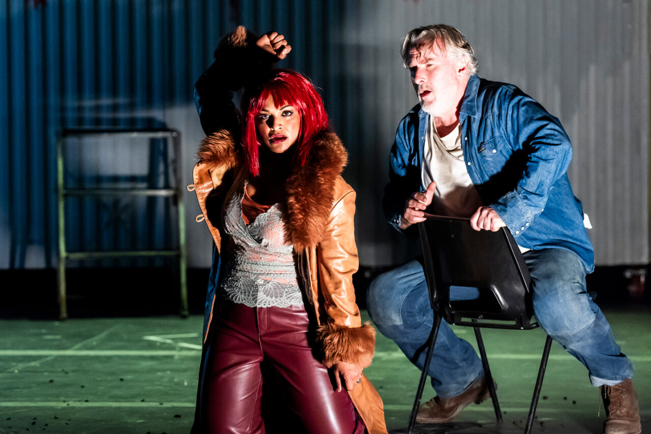 Danielle de Niese, Simon O'Neill, ENO’s Rise and Fall of the City of Mahagonny 2026 © Tristram Kenton