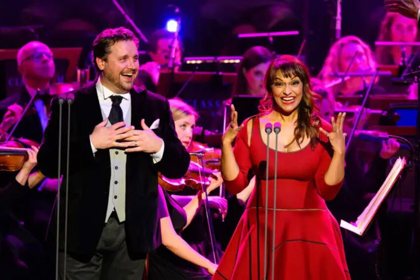 Watch Olivier Award winning Danielle de Niese and Michael Spyres with the Chorus and orchestra of ENO conducted by Paul Daniel at Classic FM Live at the Royal Albert Hall perform Brindisi (The Drinking Song) from Verdi’s La traviata