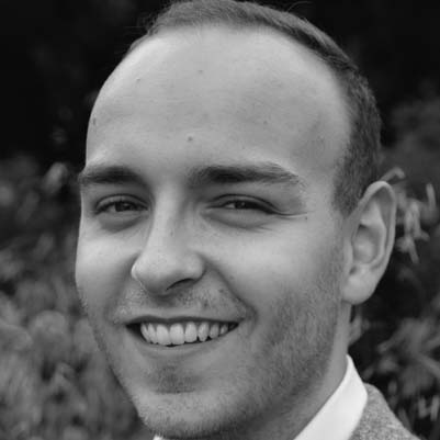 A young man with short hair and light stubble, Michael Lafferty