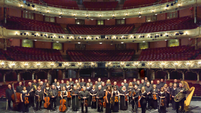 ENO orchestra on stage