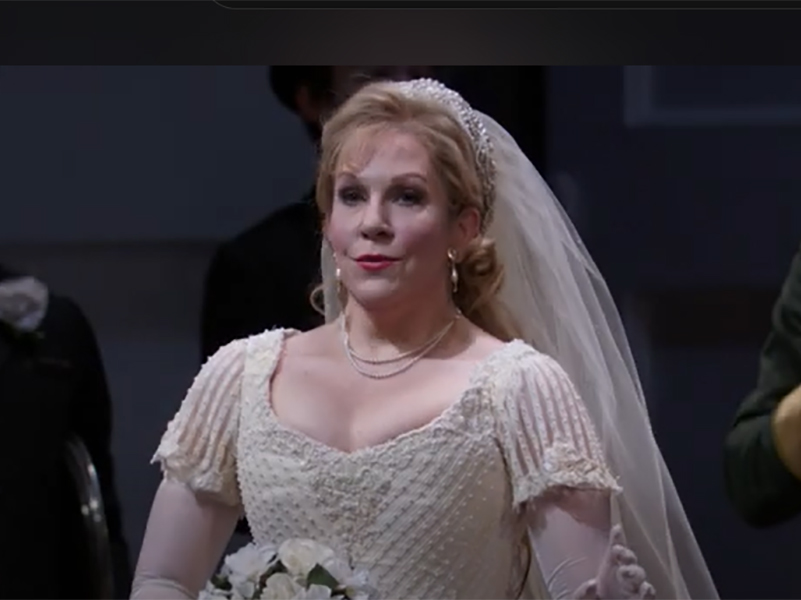 Screenshot of Joyce DiDonato in La Cenerentola at the Metropolitan Opera