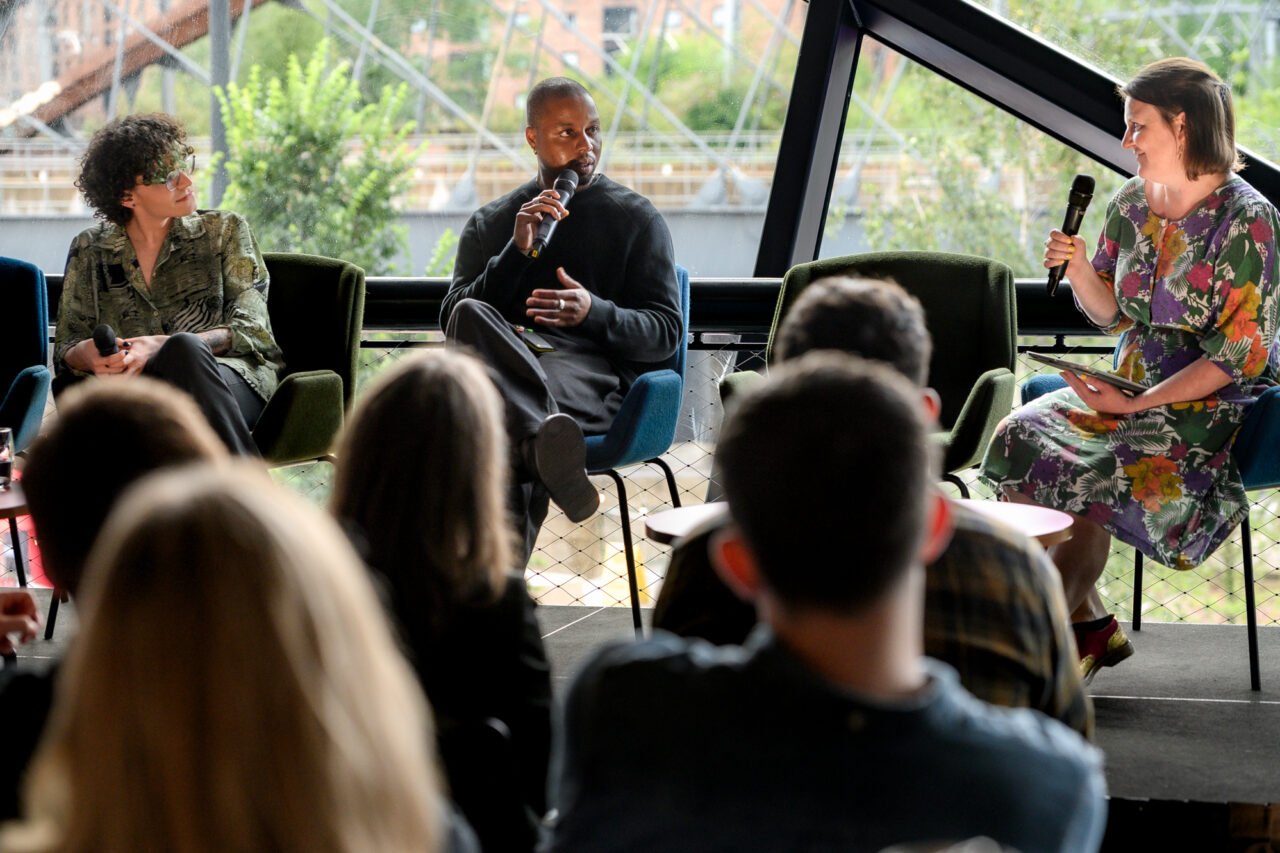 Panel members at the Tuning Into Opera event