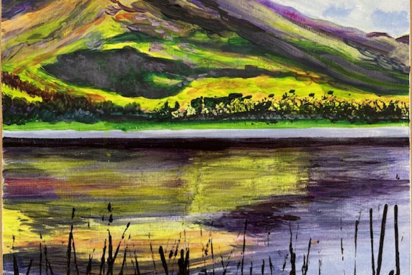  Inspired by advert for a Beethoven concert.  Painted by Tanya Almeida. 