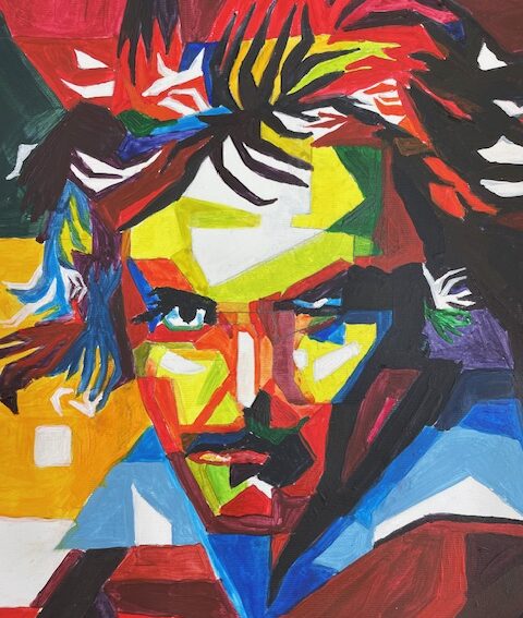  Inspired by advert for a Beethoven concert.  Painted by Tanya Almeida. 