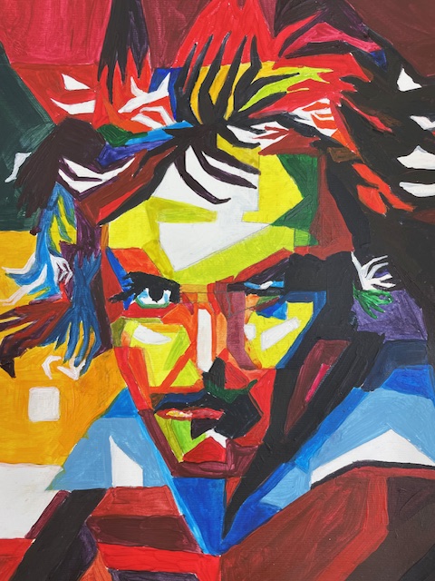  Inspired by advert for a Beethoven concert.  Painted by Tanya Almeida. 