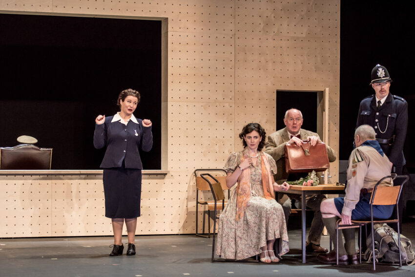 Carolyn Dobbin, Aoife Miskelly, Mark Le Brocq, Eddie Wade, Andri Björn Róbertsson, ENO’s Albert Herring 2025 © Genevieve Girling 