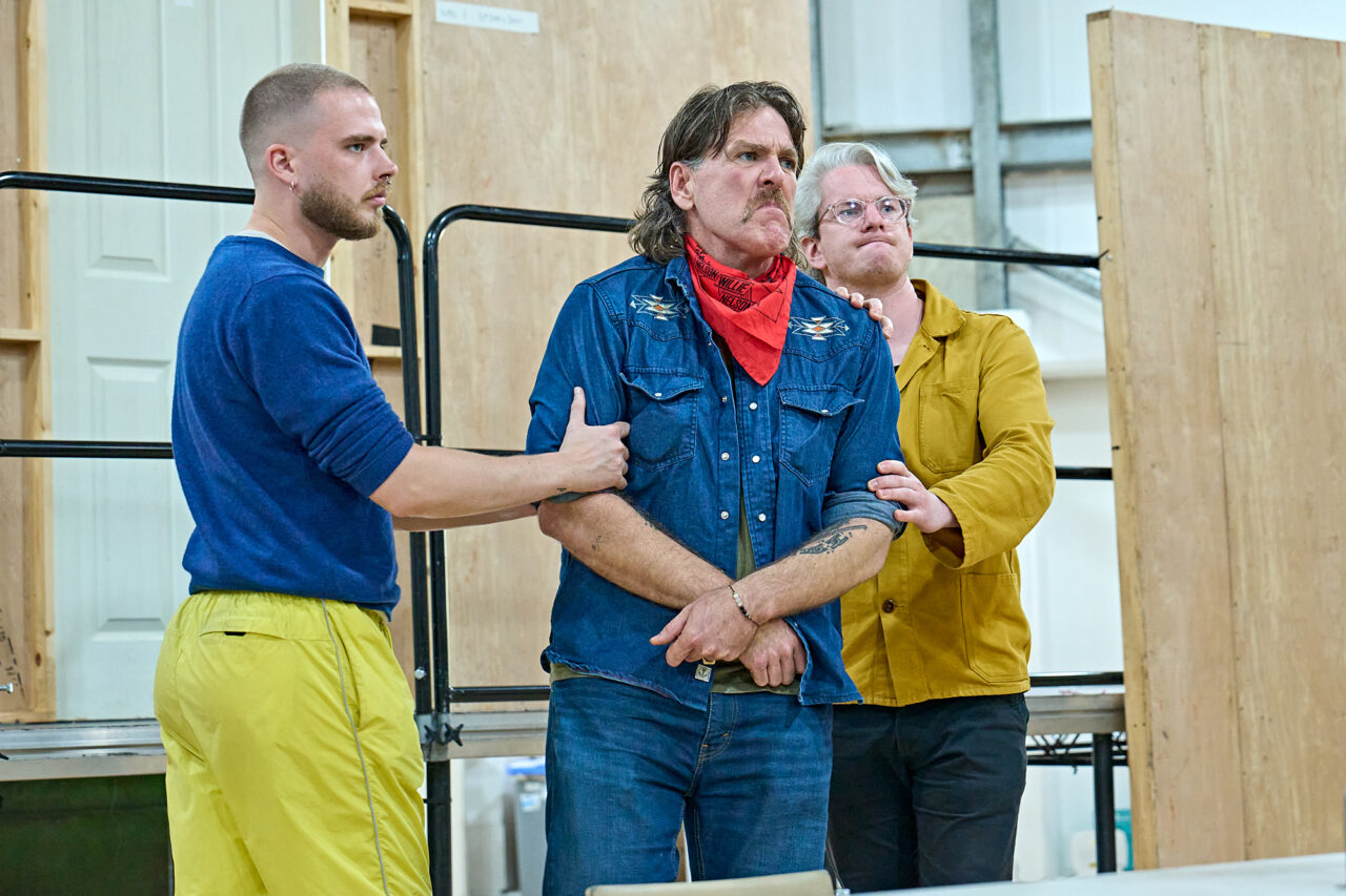 Crispin Lord, Michael Mayes, Malachy Frame, ENO's Dead Man Walking 2025, Rehearsal Images © Manuel Harlan