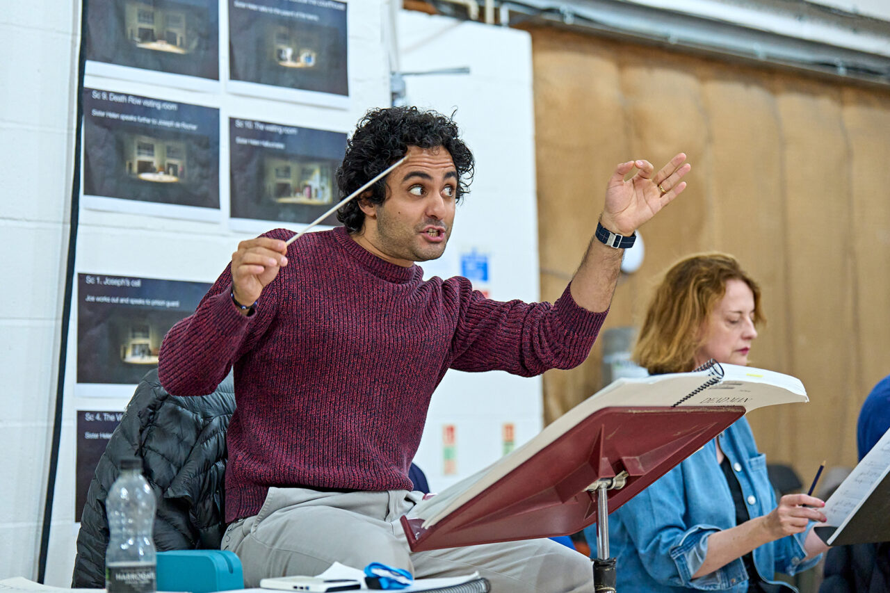 Kerem Hasan, Annilese Miskimmon, ENO’s Dead Man Walking 2025, Rehearsal Images © Manuel Harlan