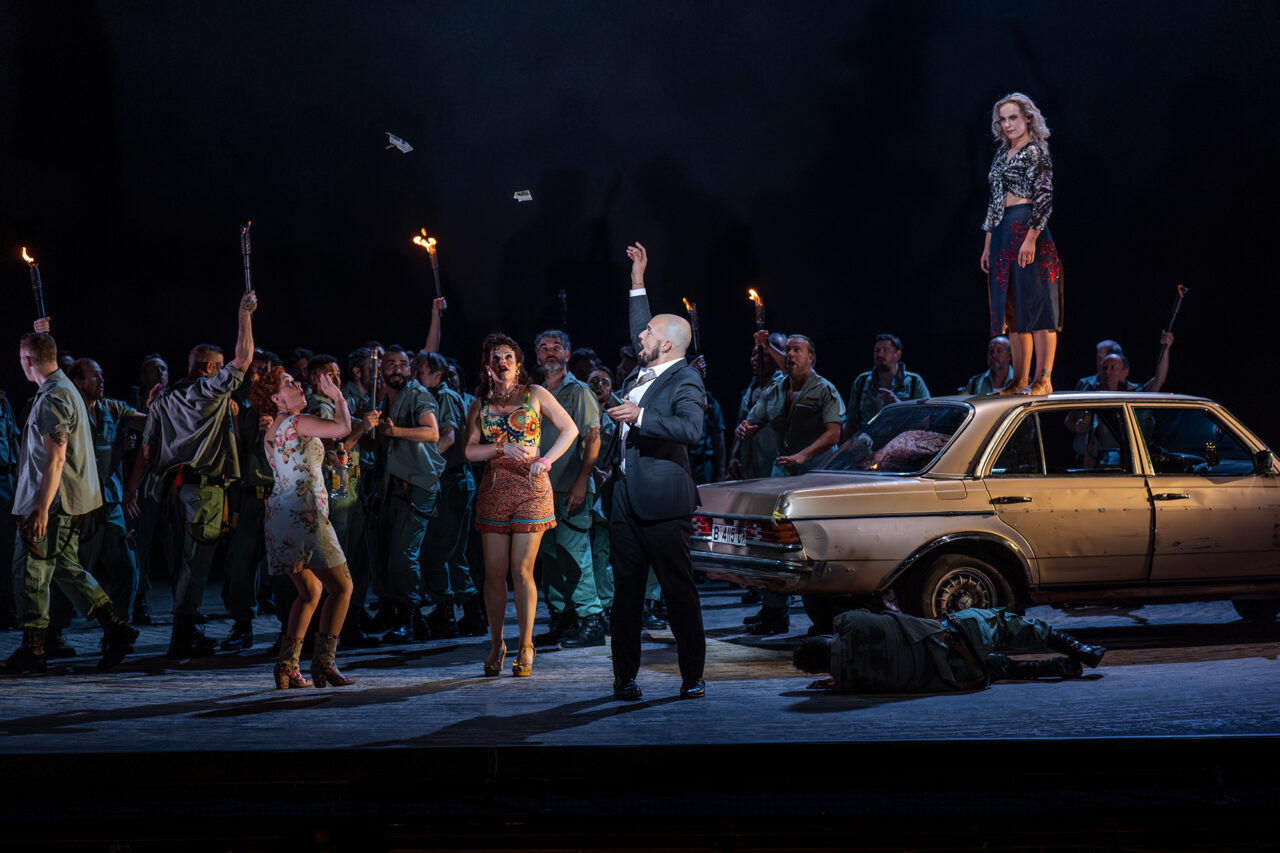 The Cast of ENO’s Carmen 2025 © Ellie Kurttz