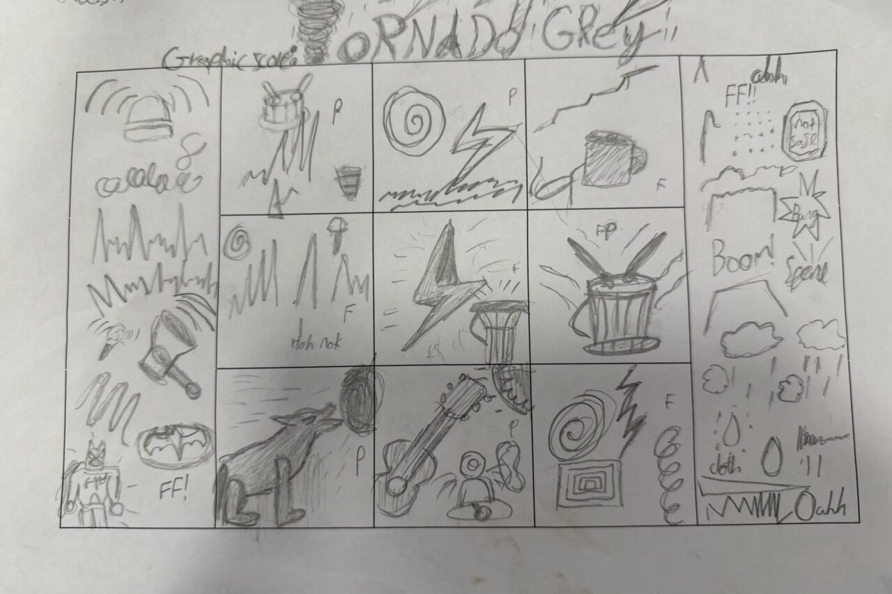 Hillborough Junior School - Class 7 graphic score