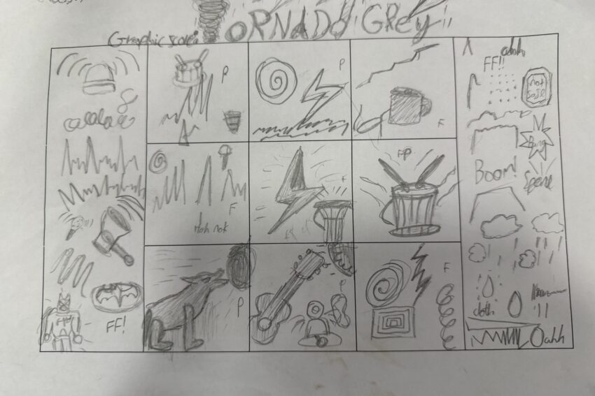 Hillborough Junior School - Class 7 graphic score