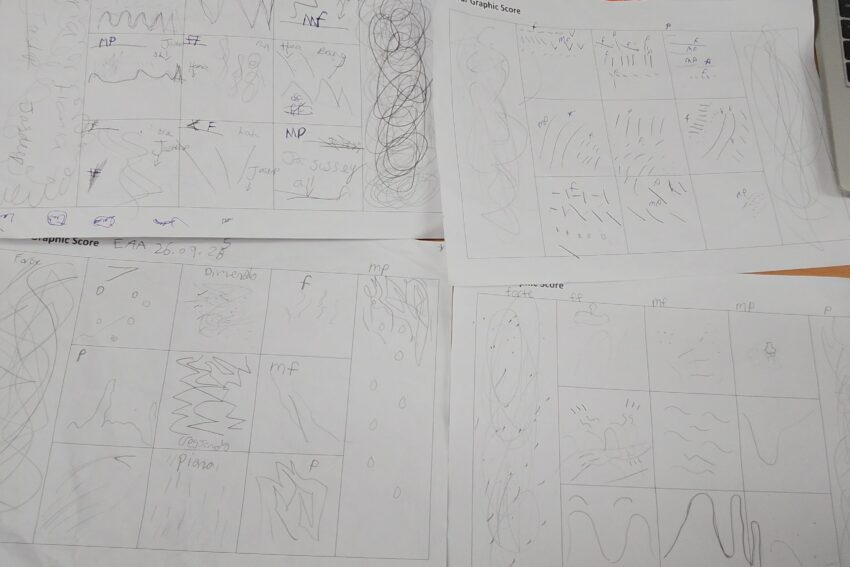 Foxdell Primary - Pinecones Class graphic scores