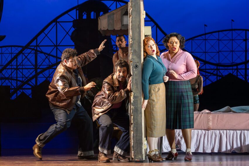 Joshua Blue, Darwin Prakash, Lucy Crowe, Taylor Raven, ENO’s Così fan tutte 2026 © James Glossop (067)