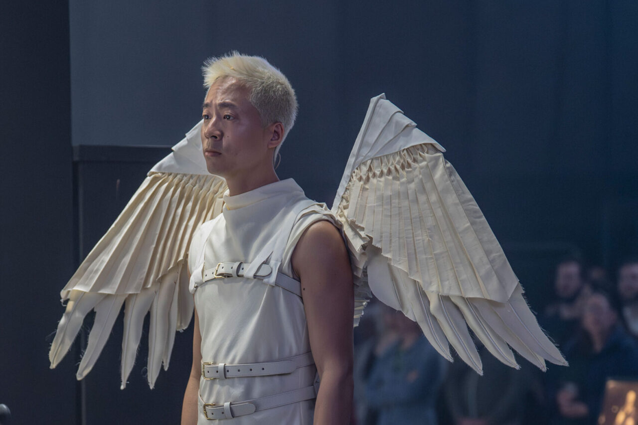 Keith Pun, ENO’s Angel’s Bone at Aviva Studios, May 2026 © Ellie Kurttz