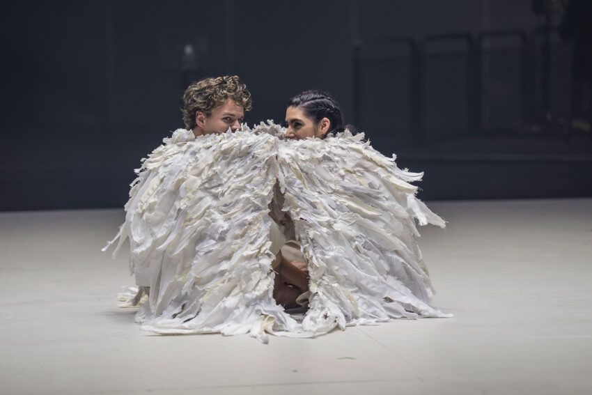 Mariam Wallentin, Matthew McKinney, ENO’s Angel’s Bone at Aviva Studios, May 2026 © Ellie Kurttz
