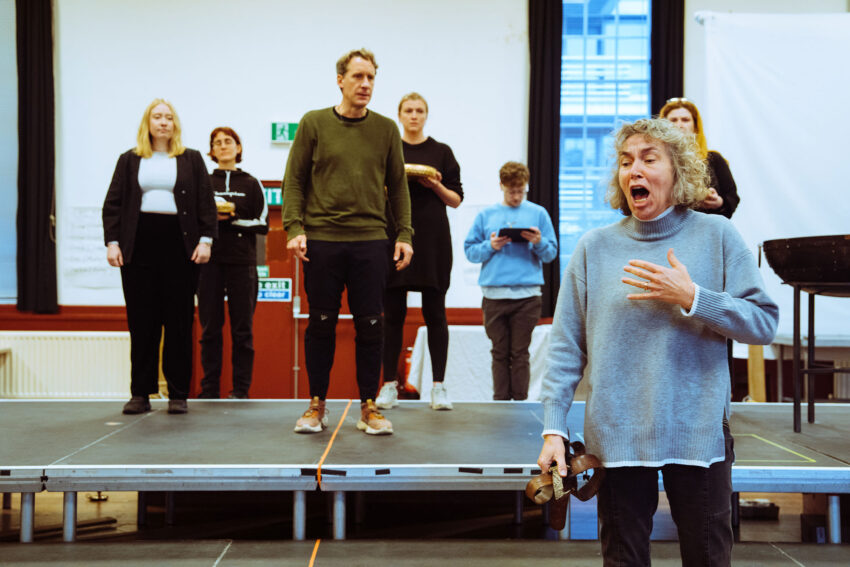 The Cast of ENO’s Iphigénie en Tauride, Rehearsal Images 2026 © Helen Murray